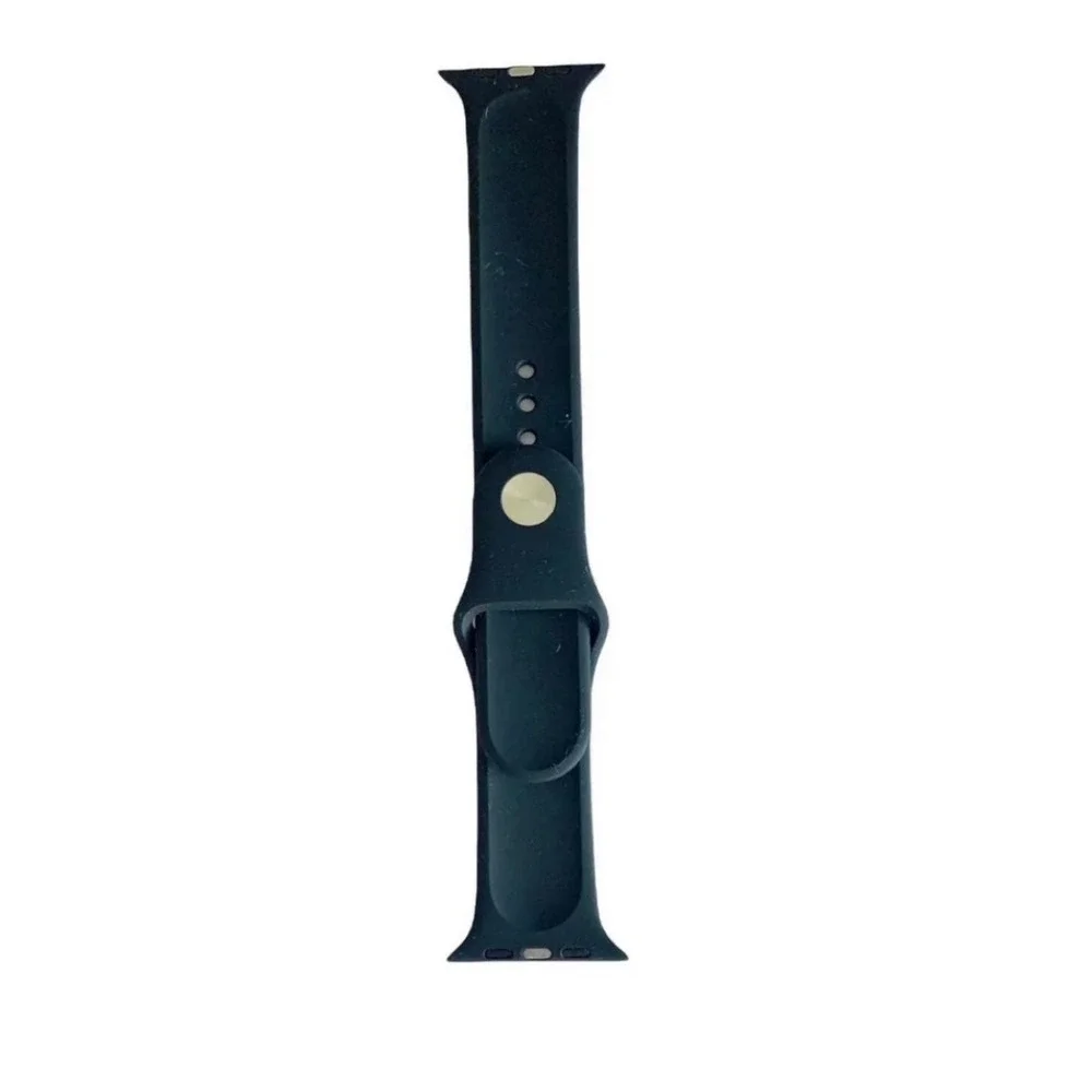 New Black Sport Band 42mm  For Apple Watch Silicone Casual